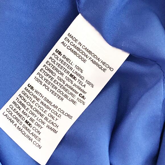 Chico's Womens Jacket O | Small Blue New Button Front - Picture 5 of 9